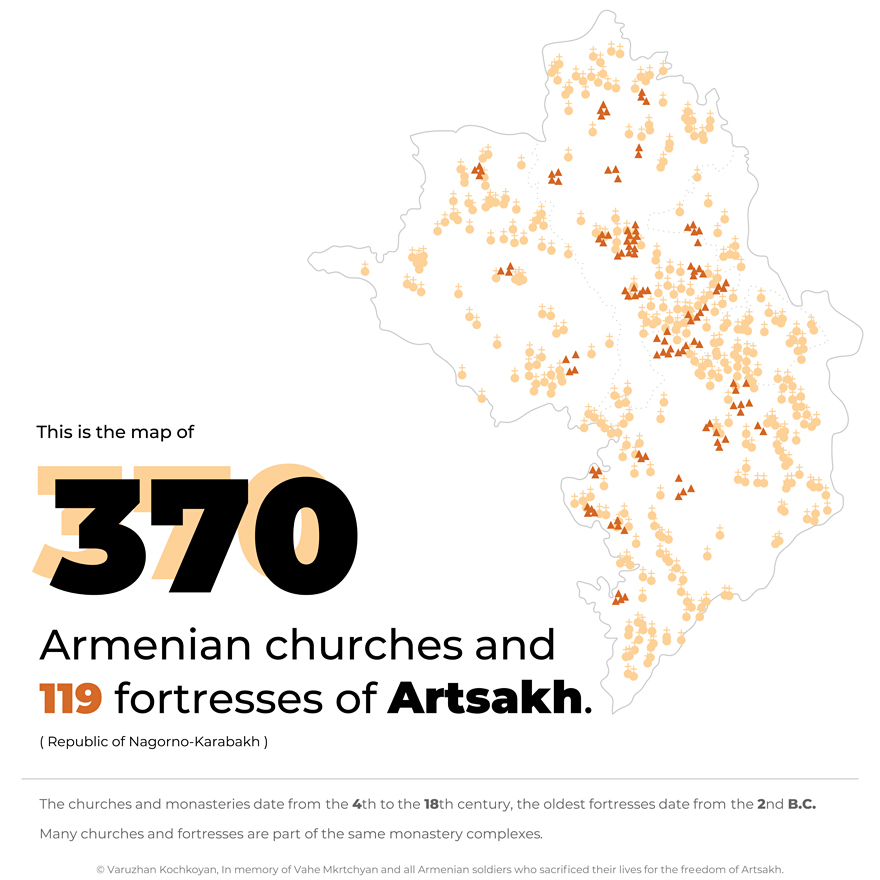 Karabach Arzach 370 Kirchen Kochkoyan